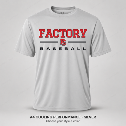 Factory Baseball — Design 08 — A4 Silver