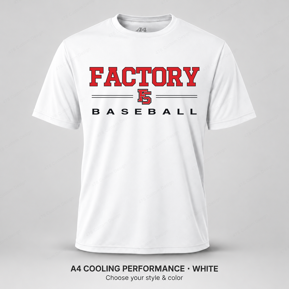 Factory Baseball 08 Split Rule — A4 White