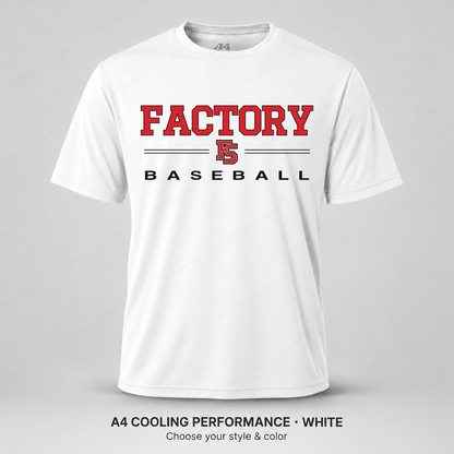 Factory Baseball 08 Split Rule — A4 White