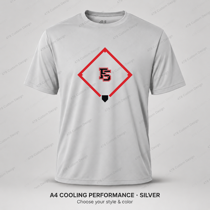Factory Diamond — Silver — approved outlined FS logo with red diamond