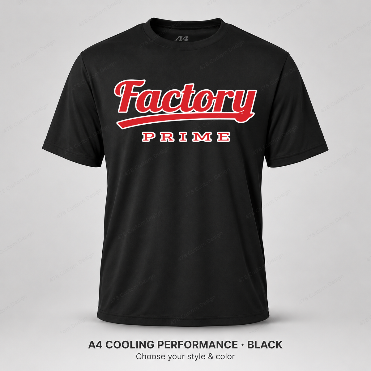 Factory Prime Retro Script — A4 performance — Black