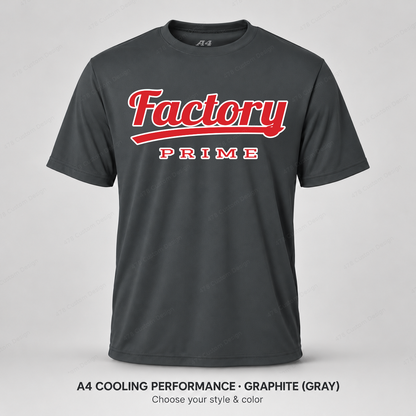 Factory Prime Retro Script — A4 performance — Graphite