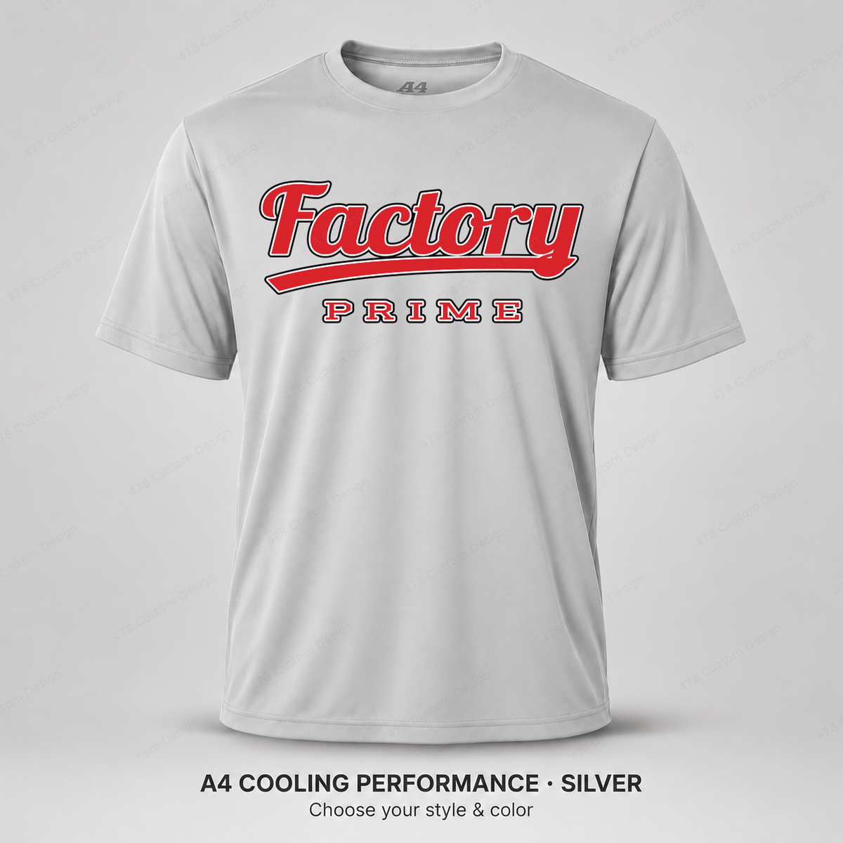 Factory Prime Retro Script — A4 performance — Silver