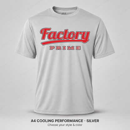 Factory Prime Retro Script — A4 performance — Silver