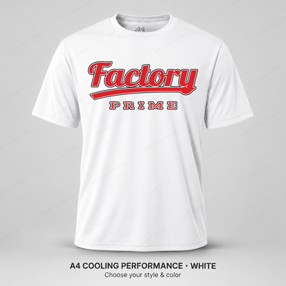 Factory Prime Retro Script — A4 performance — White