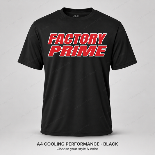 Factory Prime Stacked — A4 performance — Black