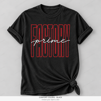 Factory prime tall outline — Comfort Colors — Black
