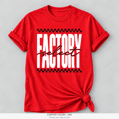 Factory Select checker — Comfort Colors — Red