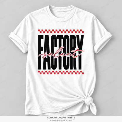 Factory Select checker — Comfort Colors — White