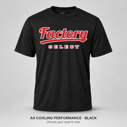 Factory Select Retro Script — A4 performance — Black