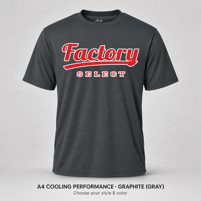 Factory Select Retro Script — A4 performance — Graphite