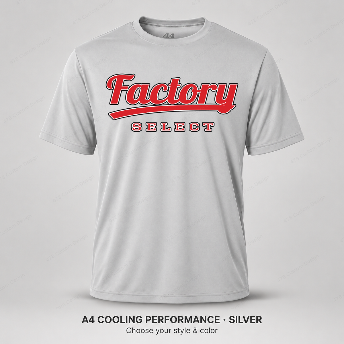 Factory Select Retro Script — A4 performance — Silver