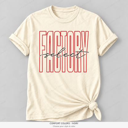 Factory select tall outline — Comfort Colors — Ivory