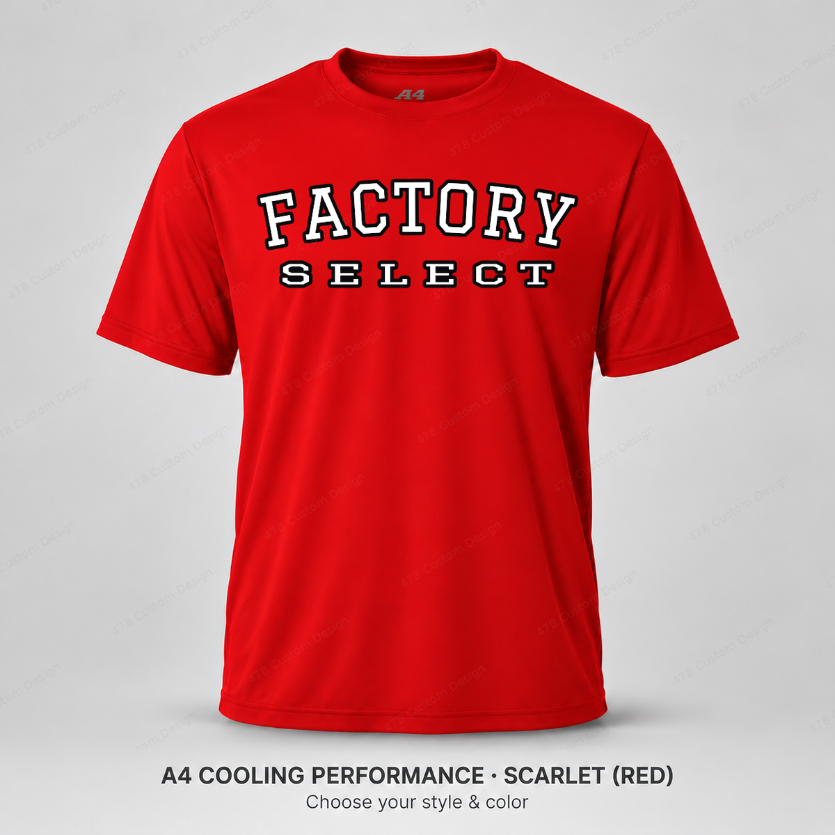 Factory Select Varsity — A4 performance — Scarlet