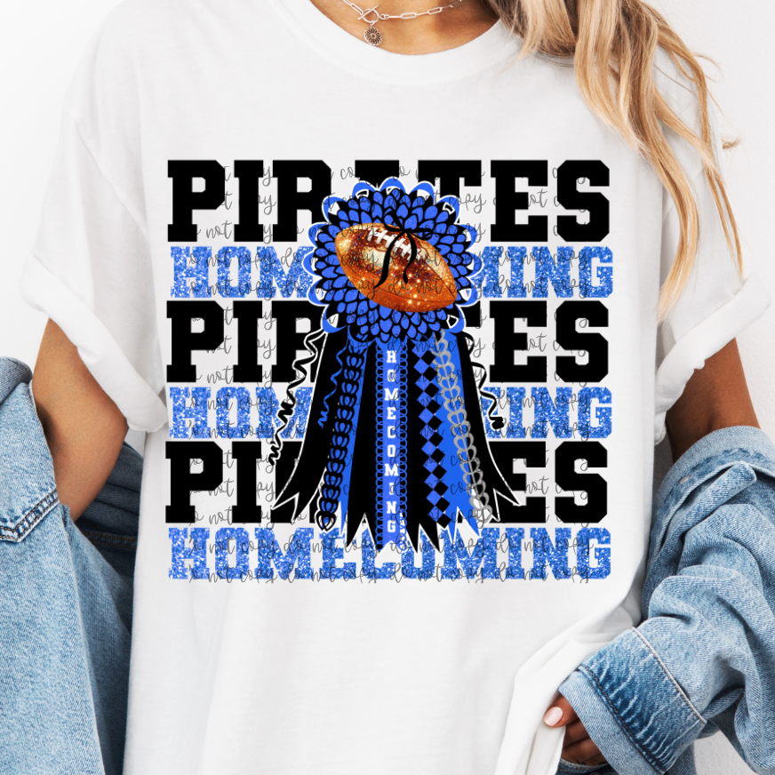 Custom Stacked Homecoming Mum Top — design example 1