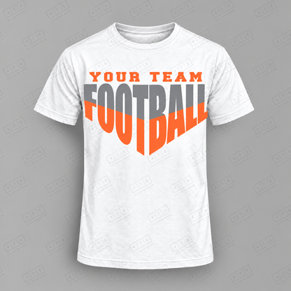 Custom undefined Football Top white shirt mockup with 478 Custom Design watermark