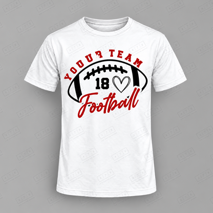 Custom undefined Football Top white shirt mockup with 478 Custom Design watermark