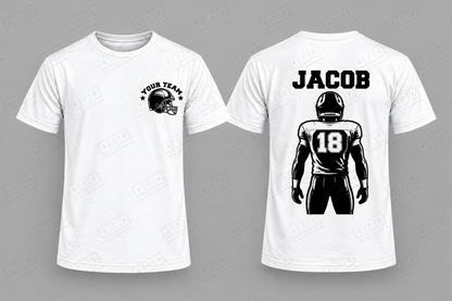 Custom undefined Football Top white shirt mockup with 478 Custom Design watermark