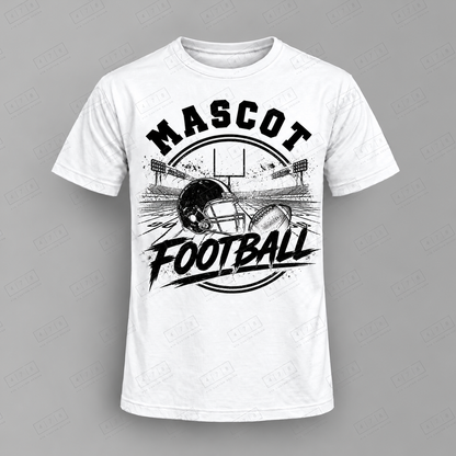 Custom Half Ball Bar Football Top white shirt mockup with 478 Custom Design watermark