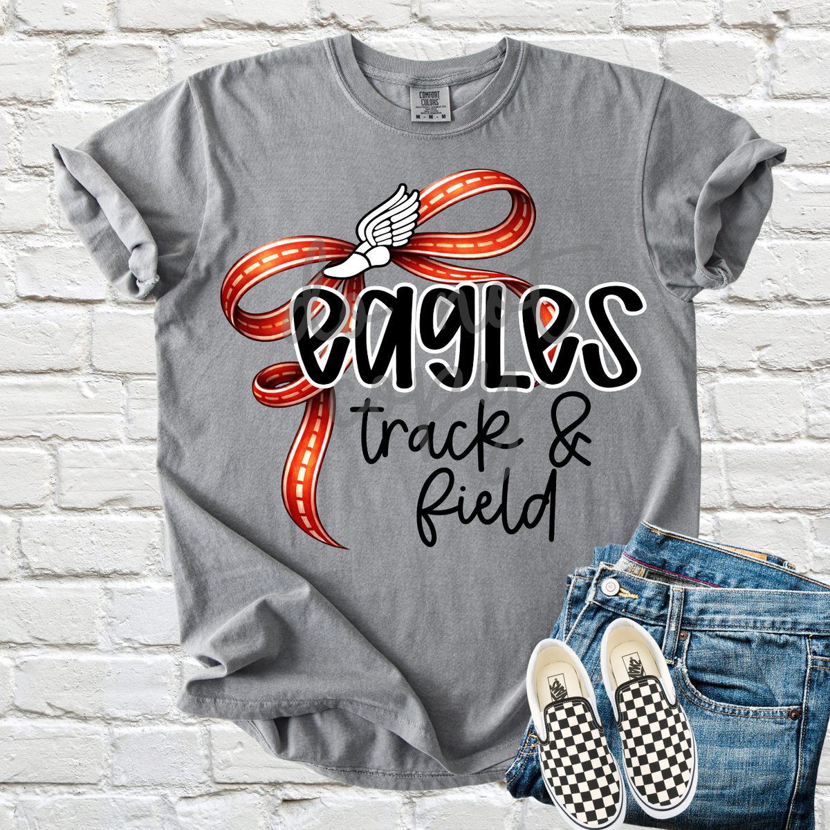 Custom Thin Track And Field Bow Top — design example 1