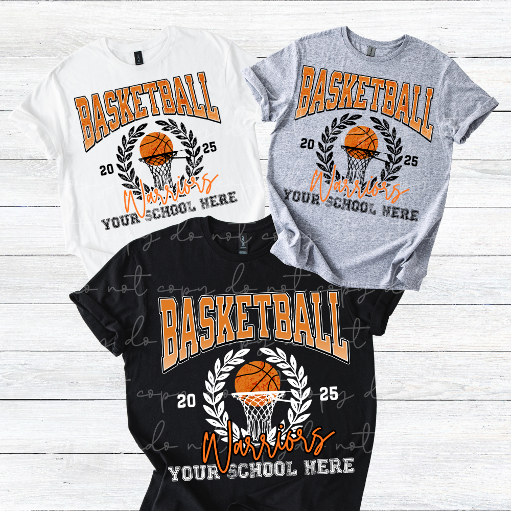 Custom Basketball Hoop Wreath Team Top — design example 2