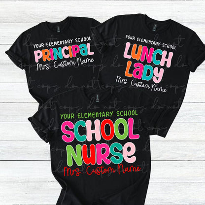 Custom School Bubble Font Top — design example 1