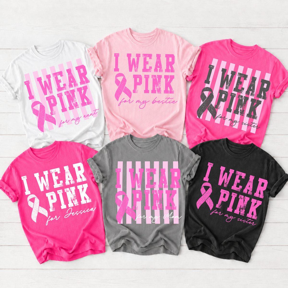 Custom I Wear Pink For __ Top — design example 1