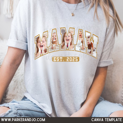 Custom Mamaw Photo Top — design example 1