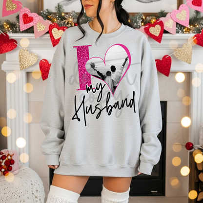 Custom I Love My Photo Heart Frame Top — design example 1