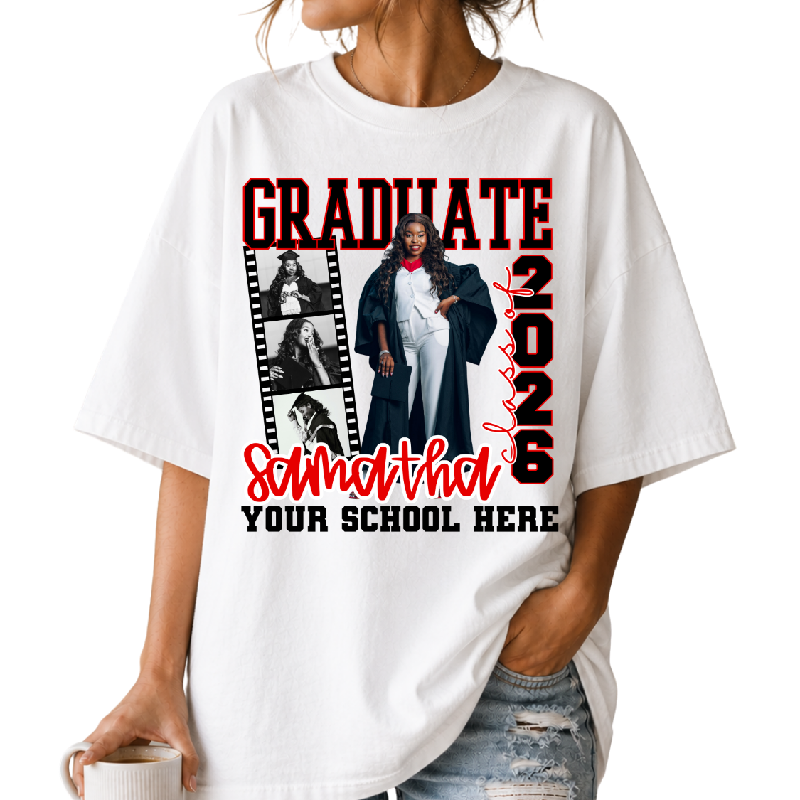 Custom Graduate Graduation Photo Top — design example 1