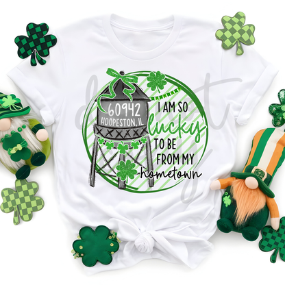 Custom I Am So Lucky To Be From My Hometown Zip Code Top — design example 1