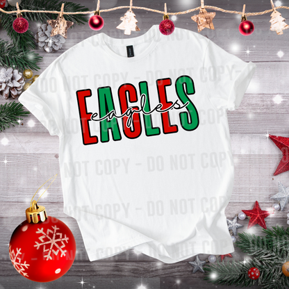 Custom Red Green Mascot Letters Top — design example 1
