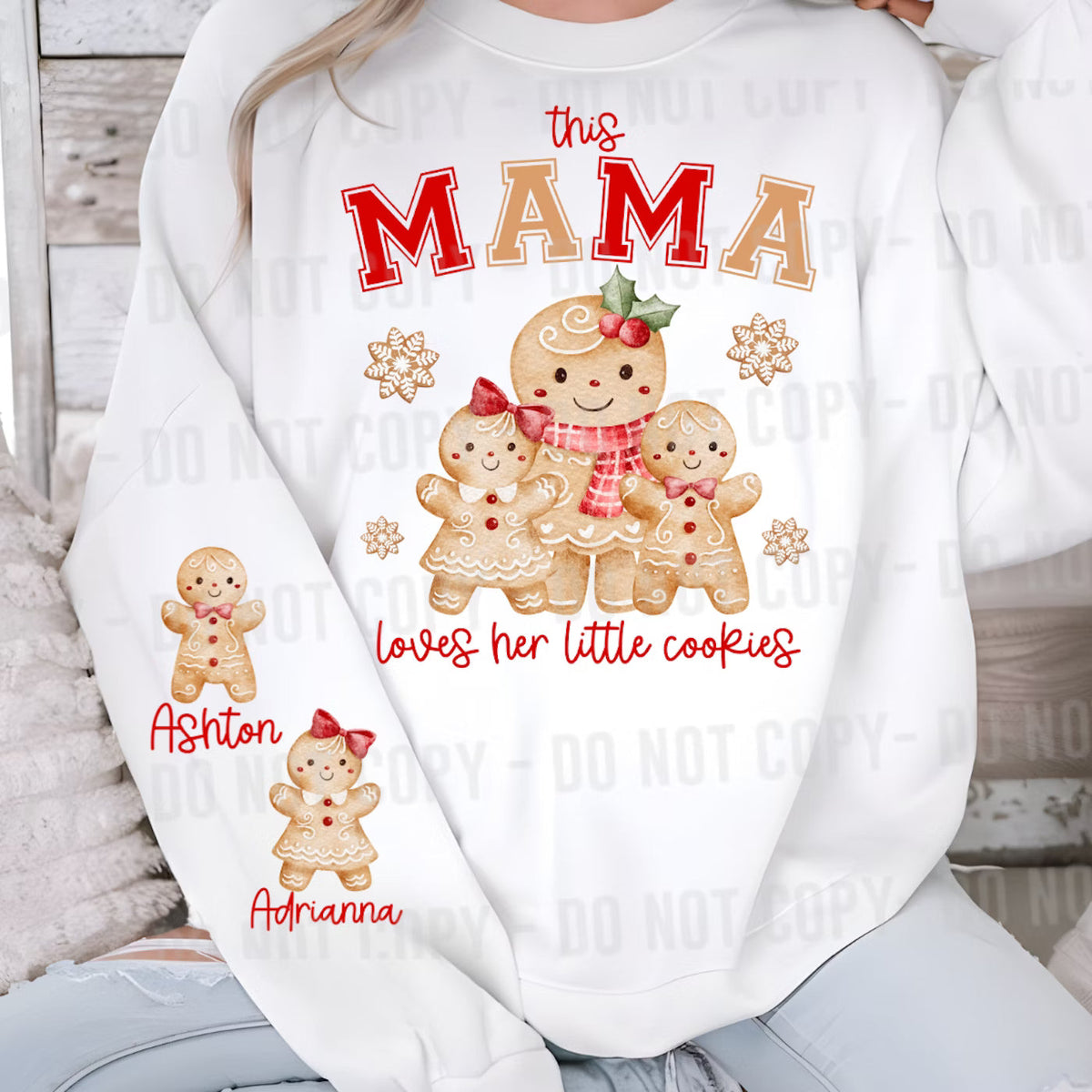 Custom This Mama Loves Her Little Gingerbread Top — design example 1
