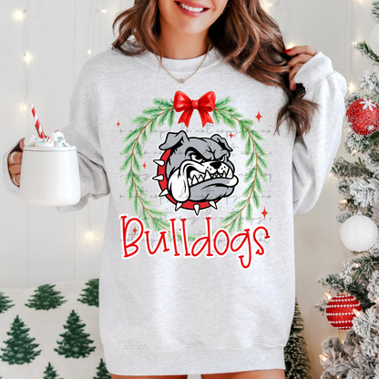Custom Christmas Wreath Mascot Top — design example 1