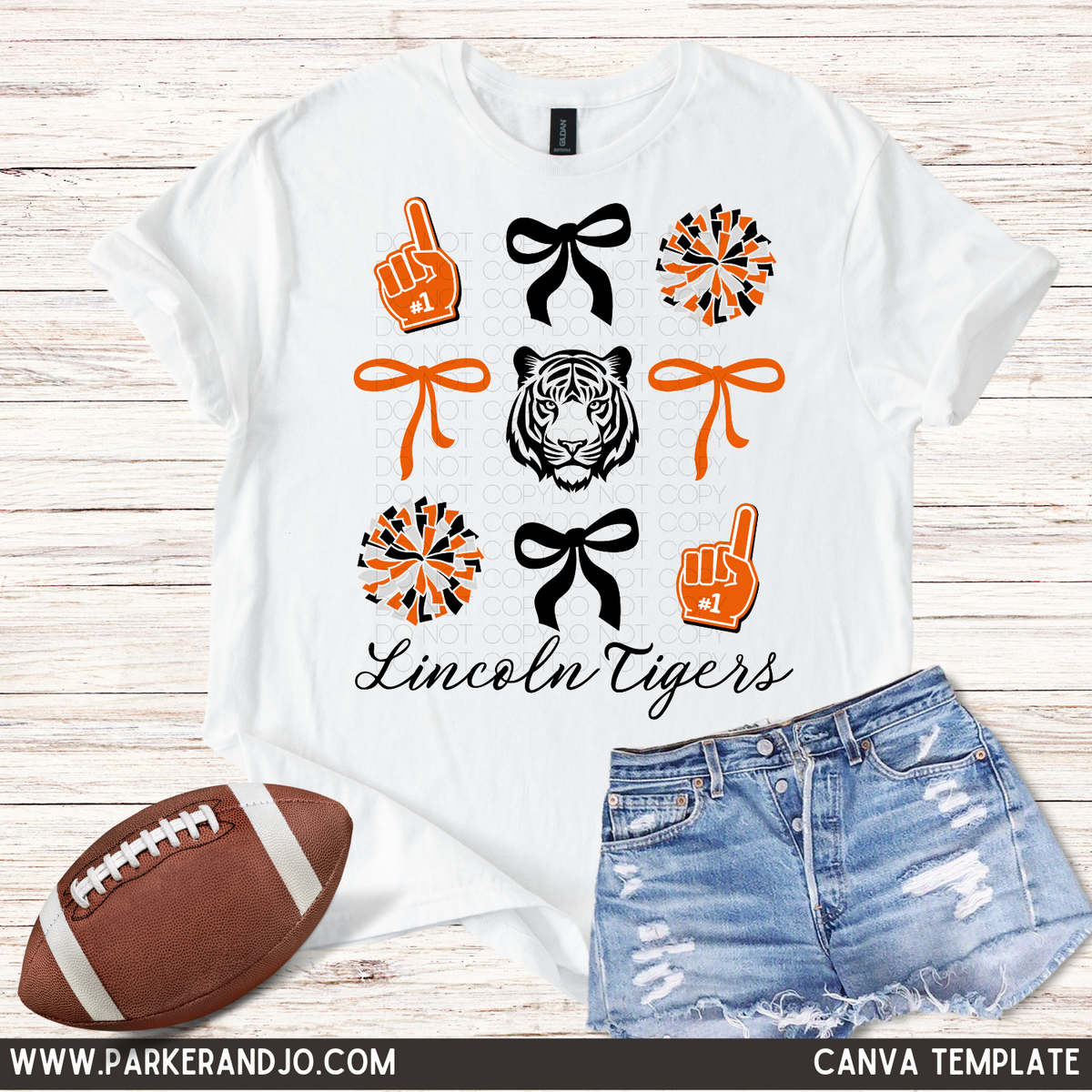 Custom School Spirit Top — design example 1