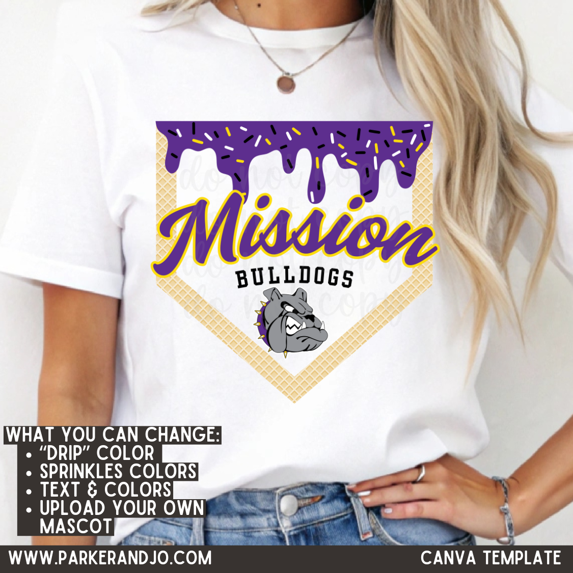Custom Drip  Mascot Top — design example 1