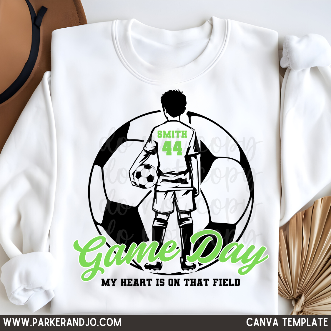 Custom Soccer Boy Top — design example 1
