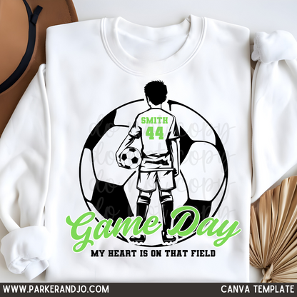 Custom Soccer Boy Top — design example 1