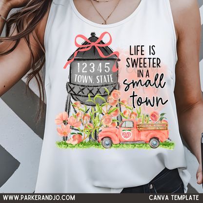 Custom Small Town Peach Top — design example 1