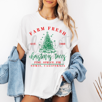 Custom Farm Fresh Christmas Trees Top — design example 1