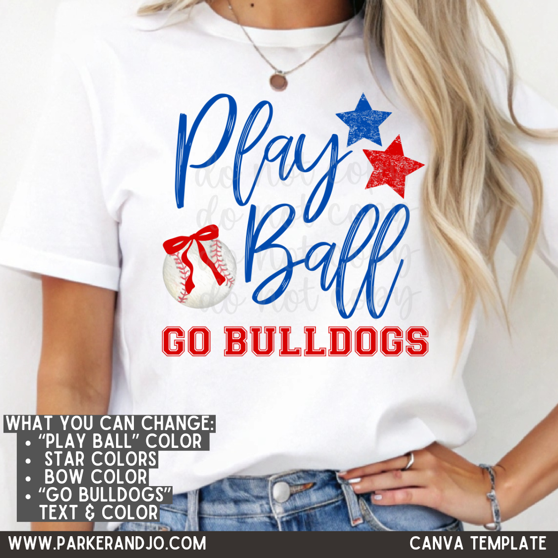 Custom Play Ball Top — design example 1