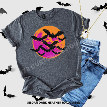 Halloween- Purple Moon Bats