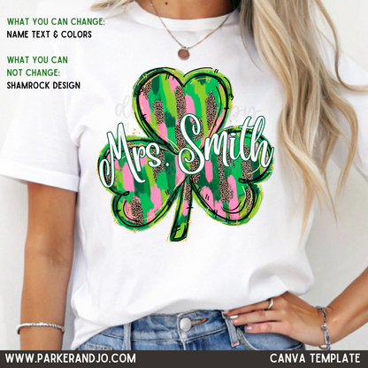 Custom Shamrock Top — design example 1
