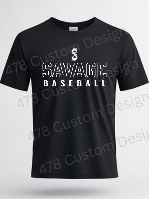 Georgia Savage Baseball 9u- Design 18