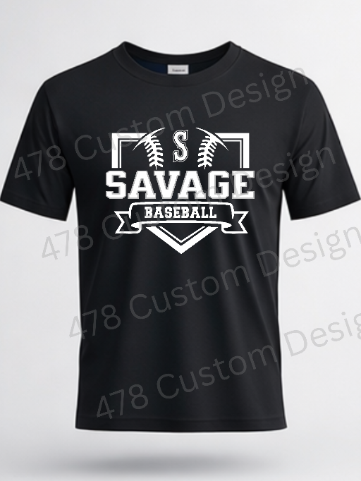 Georgia Savage Baseball 9u- Design 16
