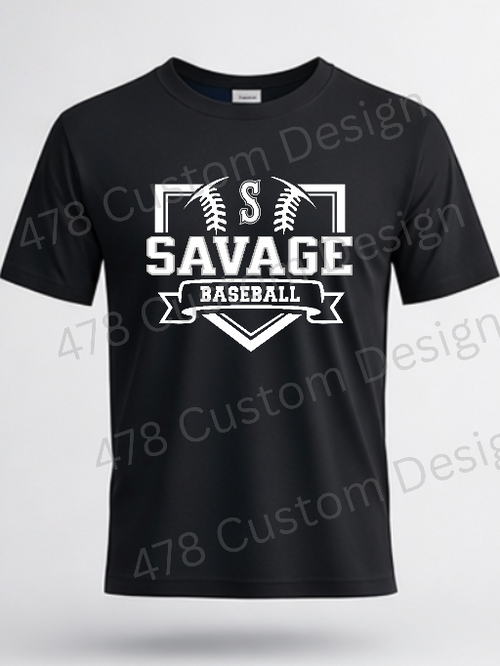 Georgia Savage Baseball 9u- Design 16