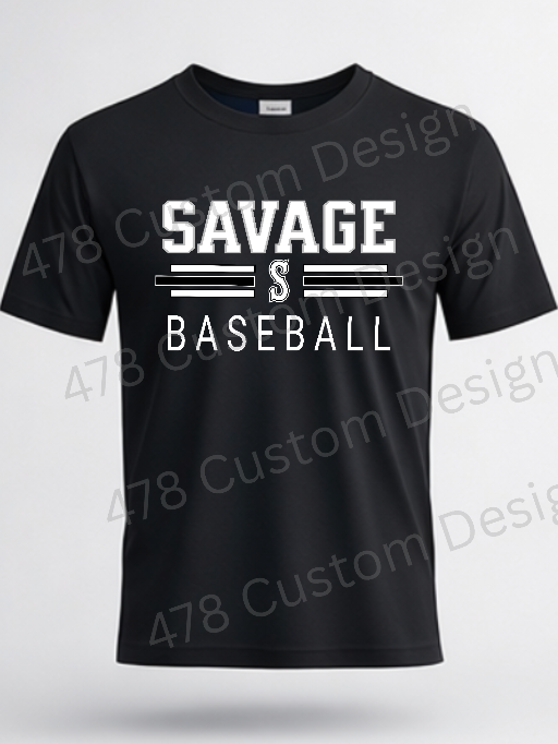 Georgia Savage Baseball 9u- Design 17