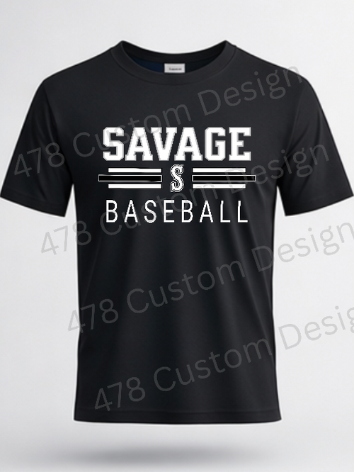 Georgia Savage Baseball 9u- Design 17
