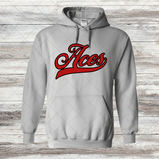 Aces- Design 3- Sweatshirts & Hoodies