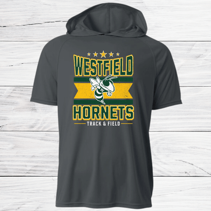 Westfield Design-Track & Field- Dri Fit Shirt w/ Hoods-Short and Long Sleeve